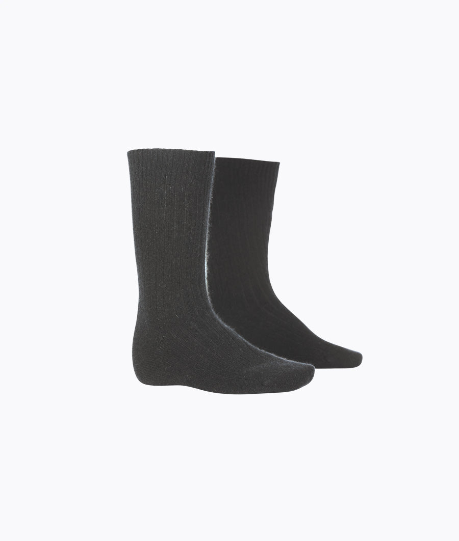 Ribbed Plain Sock