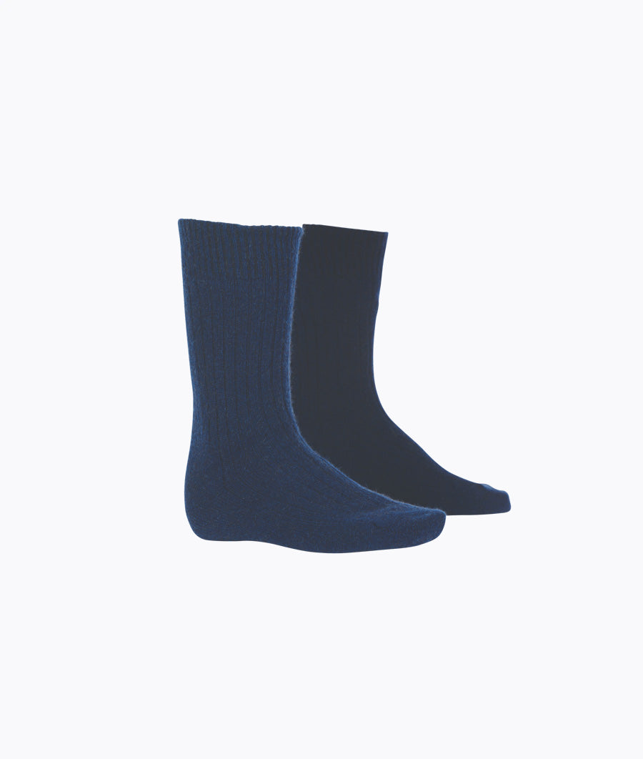 Ribbed Plain Sock