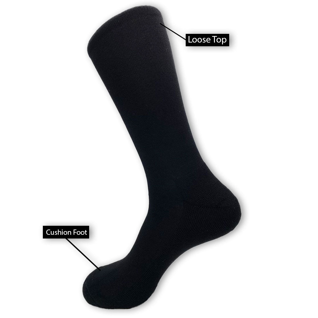 Bamboo Cushion Foot &amp; Loose Top Sock