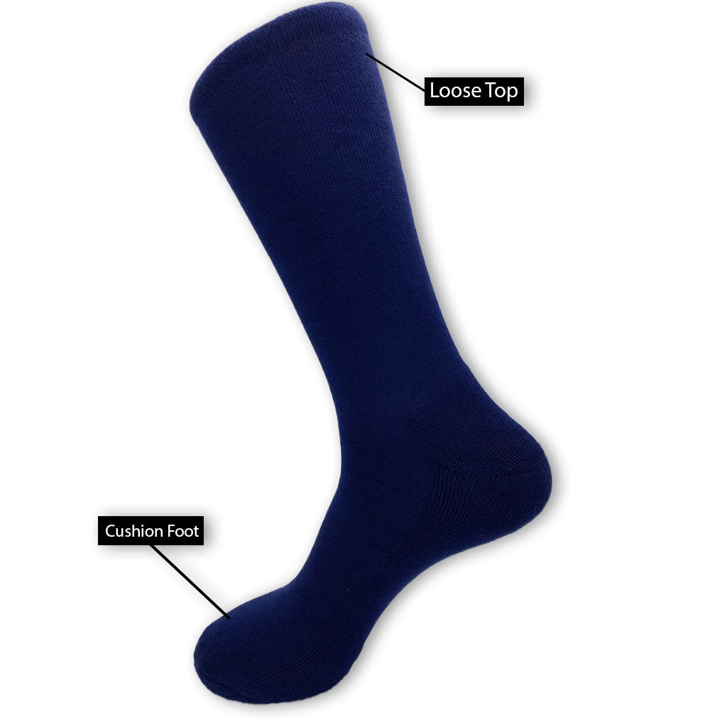 Bamboo Cushion Foot &amp; Loose Top Sock
