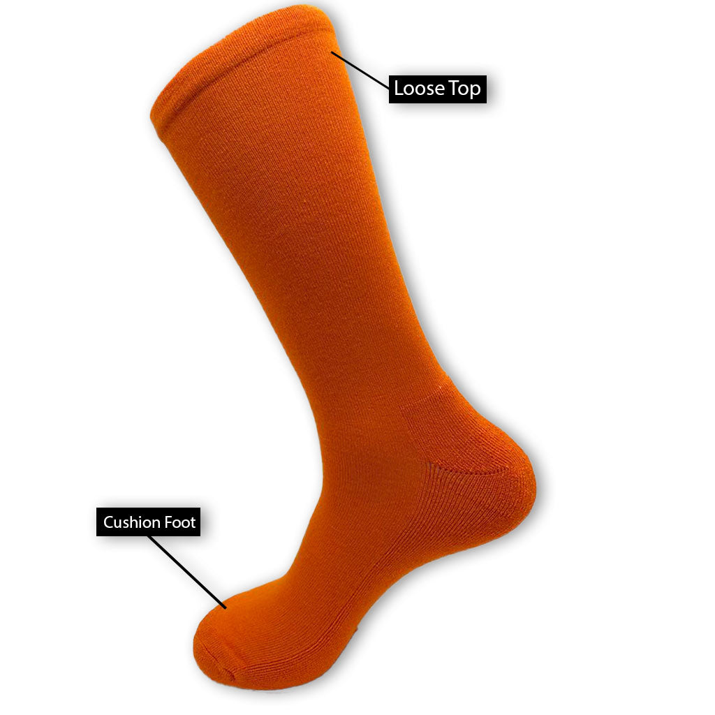 Bamboo Cushion Foot &amp; Loose Top Sock