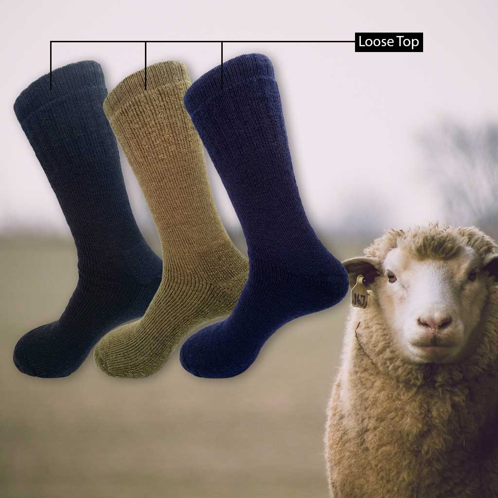 Merino Wool Health/Loose Top Sock