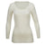 Thermo Fleece® – Long Sleeve Satin Bound Neck – 100% Merino Wool – White
