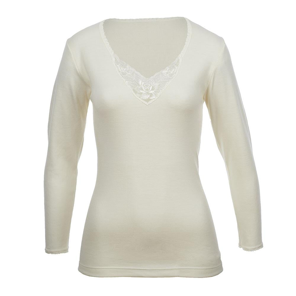 Thermo Fleece® – Ladies Long Sleeve – Lace Motif
