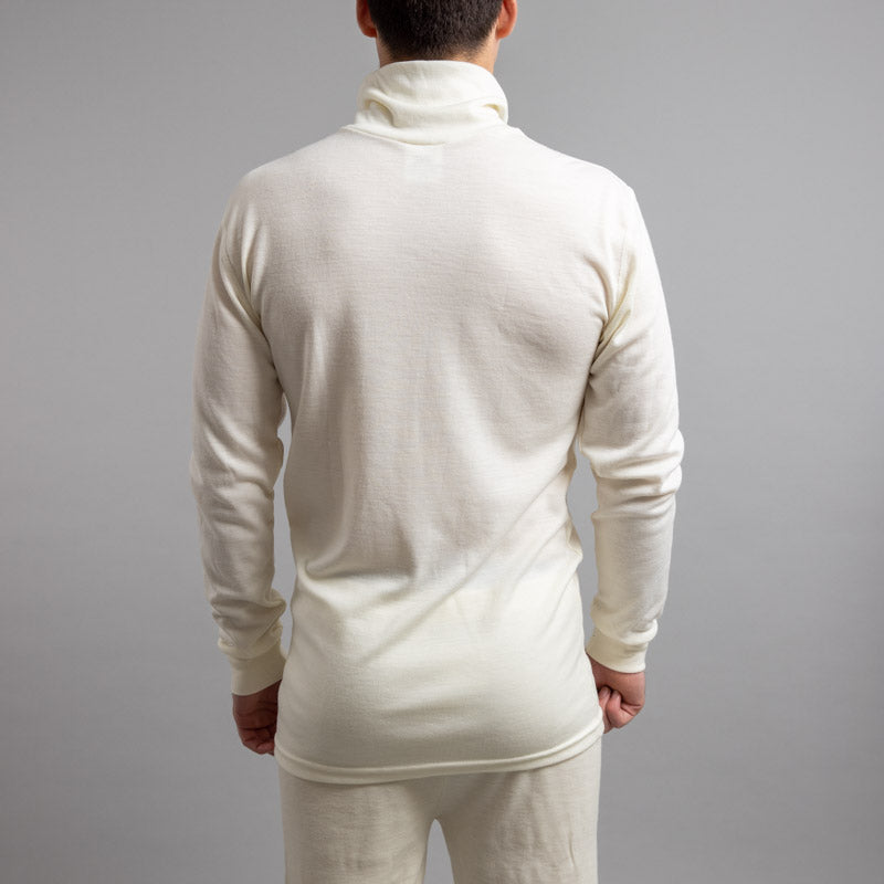 Merino Skins – Unisex Long Sleeve Half Zip Front